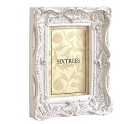 Chelsea Shabby Chic Style Very Ornate Matt White Photo Frame for 10"x8" (250x2000mm) Pictures, by Sixtrees.