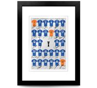 Chelsea team squad 2024-2025 Signed poster print framed picture photo autograph gift 24/25 Enzo Madueke Cole Palmer Sancho (A4 framed & mounted)