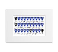 Chelsea Team Squad 2025-2026 Signed Poster Print Framed Picture Photo Autograph Gift 25/26 Enzo Cole Palmer Garnacho Joao Pedro (A4 Mounted Only)