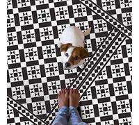 Chelsea Tile Stencil, Paint Tile Patterns on Floors, Walls, Furniture, Victorian, Vintage, Reusable Home Decor Stencil (M/ 20X20CM)