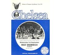 Chelsea v West Bromwich Albion official programme 01/09/1971