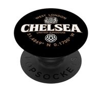 Chelsea West London Coordinates Label 2C PopSockets Adhesive PopGrip