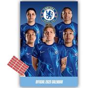 Chelsea Women Calendar 2025 A3 Wall Calendar with FREE Organising Stickers Included