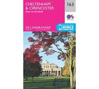 Os Landranger 163 Cheltenham & Cirencester, Stow-On-The-Wold Map - Pink, Pink One Size