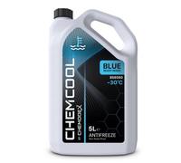 Chemcool Blue Antifreeze & Coolant. Ready Mixed Pre-Mixed Formula. 5 Litres. -30C Protection.