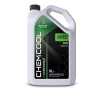 Chemcool Green Antifreeze & Coolant. Ready Mixed Pre-Mixed Formula. 5 Litres -30C Protection.