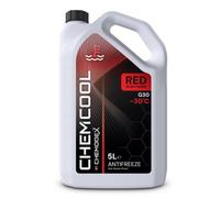 Chemcool Red Long Life Antifreeze & Coolant.5 Litres Ready Mixed. -30C Protection.