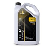 Chemcool Yellow Long Life Antifreeze & Coolant. Ready Mixed Pre-Mixed Formula. 5 Litres -30 Protection.
