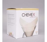 Pre-folded paper filters Chemex Squares, 100 pcs.