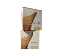Chemex Bonded Unbleached Pre-Folded Square Coffee Filters (2 x 100 packs)