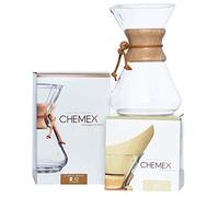 Chemex Bundle - 10-Cup Classic Series - 100 ct Natural Square Filters - Exclusive Packaging