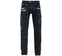 Chemical Black Anders Trousers Men Cloth Trousers Black W34L32, 95% Cotton, 5% Elastane, Straight