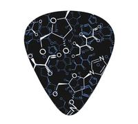 Chemical Chemistry Symbols,12 Pcs Guitar Pick,3 Different Thickness Plectrums for Acoustic Guitar Bass Ukulele (0.46mm 0.96mm 0.71mm)