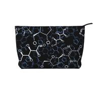 Chemical Chemistry Symbols, Cosmetic Bag Corduroy Makeup Bag Portable Travel Toiletry Bag