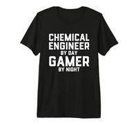 Chemical Engineer by Day Gamer by Night Chemical Engineering Premium T-Shirt