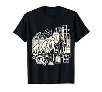 Chemical Engineer Evolution Industrial Process Design T-Shirt
