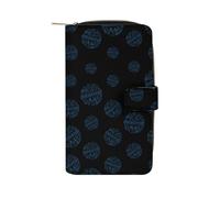 Chemical Experimental Equation Long Zippered Pouch Slim Clutch Organizer Purse Money and Credit Card Holder for Men Women