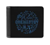 Chemical Experimental Equation Printed Bifold Wallet with Hidden Compartments Pocket Money and Credit Card Holder for Men Women
