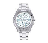 Chemical Experimental Equation Quartz Watch Alloy Watch Dress Decorative for Business Men Women with Design Pattern Print