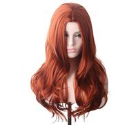 Chemical fiber wig brown red woman big wave fashion head covering
