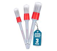 Chemical Guys All in The Details Interior Detailing Brushes (3 Brushes) | Three soft, durable brushes reach vents, consoles, buttons and trim to lift dust and grime from tight spots