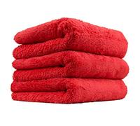 Chemical Guys Happy Ending Ultra Plush Edgeless Microfiber Towel, Red (16" x 16")