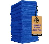 Chemical Guys MIC110012 Professional Grade Premium Microfiber Towels, Blue (16" x 16") (Pack of 12)