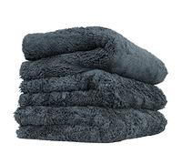 Chemical Guys MIC35703 - Happy Ending Edgeless Microfiber Towel, Black, 16" x 16" (3 Pack)