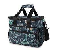 Chemical Laboratory Green Cooler Bag Thermal Insulated Picnic Lunch Bag Box Large Cool Bag for Beach Picnic Camping Travel Men Women