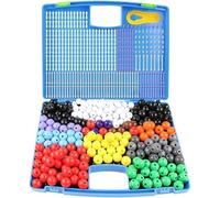 Chemical Molecular Structure Model High School Ball Stick Scale Baseball Bat Inorganic Atom Crystal Hybrid DIY Chemical Molecular Structure Model, 296 Pack Experiment Equipment Chemistry