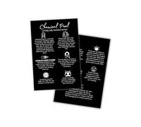 Chemical Peel Aftercare Postcards | 30 Pack | Size 4x6” inches Postcard Size | Chemical Peel PMU | Aftercare Instructions Black with White Design