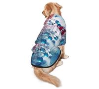 Chemical Periodic Table Dog Hoodie for Medium Large Dogs, Warm Soft Pet Sweatshirt, Easy to Wear Jumper Clothes