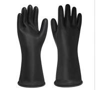 Chemical Resistant Gloves, Reusable Heavy Duty Rubber Gloves,Industrial Protective Safety Work Rubber Gloves Resist Strong Acid, Alkali and Oil (Orange, 35CM)