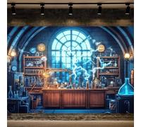 Chemical Science Fun Birthday Backdrop, Mad Scientist Chemical Experiments Party Decoration Background for Girl Boy, Fun Scientist School Classroom Poster Banner Photo Props 7x5ft