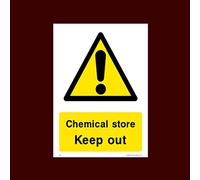 Chemical Store Keep Out Sticker/Self Adhesive Sign - Warning, Farm, Dogs, Agriculture, Cattle, Sheep, Bull - (CA28)