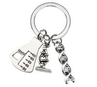 Chemical Structure Key Chains, Scientific Key Holder, Metal Texture, Perfect for Students, Teachers and Science Enthusiasts