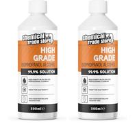 Chemical Trade Store - Isopropanol Alcohol 99.9% - High-Purity IPA, Solvent & Cleaner For Electronics, PC & Phone Cleaning, Ink Removal, Surface Prep, Lab & Industrial Use - 500ml (Pack of 2)