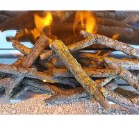 Chemin'Arte 015 Set of 5 Decorative Logs for Chemin'Arte Fireplace/Ceramic/Brown
