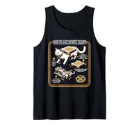 Chemist Chemical Engineering Infinite Energy Rotation Cat Tank Top