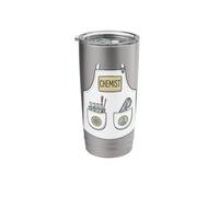 Chemist Funny Science Teacher Lab Apron Halloween Costume Stainless Steel Insulated Tumbler
