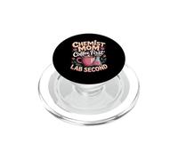 Chemist Mom Coffee First Lab Second PopSockets PopGrip for MagSafe