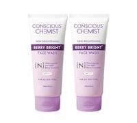 Chemist® Niacinamide De-Tan Face Wash | 100ml Pore Refining Brightening Cleanser, Facewash with BlueBerry & AcaiBerry Extracts for Women & Men, All Skin Types - Berry Bright (Pack of 2)