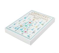 Chemistry Advent Calendar for Kids & Adults: 24-Day Science Experiment Countdown with Acrylic Decorations, Festive Lab-Themed Holiday Décor, 26 x 18