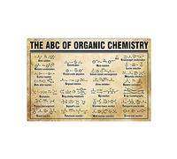 Chemistry Basics Knowledge Metal Tin Signs The Abc Of Organic Chemistry Infographic Reading Poster Chemistry Office Guide Plaques Classroom Room Home Wall Decor 12x16 Inches