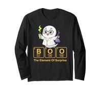 Chemistry Boo The Element of Surprise Cute Chemist Halloween Long Sleeve T-Shirt