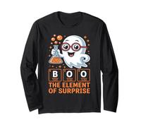 Chemistry Boo The Element of Surprise Cute Chemist Halloween Long Sleeve T-Shirt