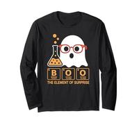 Chemistry Boo The Element of Surprise Cute Chemist Halloween Long Sleeve T-Shirt