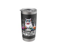 Chemistry Cat The Cations Ions are Pawsitive Science Chemist Stainless Steel Insulated Tumbler