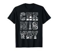 Chemistry Chemist Typography Chemical Engineer Lab Tech Geek T-Shirt