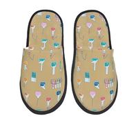 Chemistry Class Print Home Slippers Washable Fuzzy Slippers Soft Slipper For Winter Indoor Outdoor M